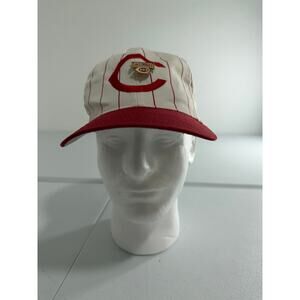 Vintage 80’s Cincinnati Red SnapBack Hat white and red
